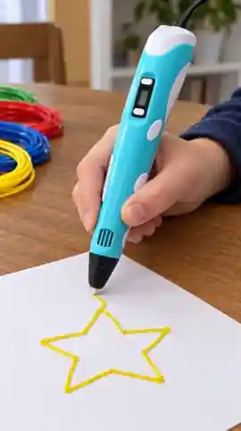 Dibujando una estrella con el lápiz 3D